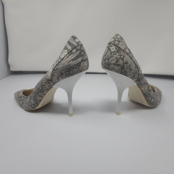 DKNY sz 7 D'orsay fabric pumps - Picture 3 of 7